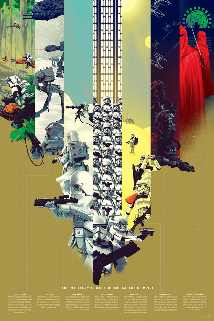 The Military Forces Of The Galactic Empire Infographic Poster by Kevin Tong (Variant)
